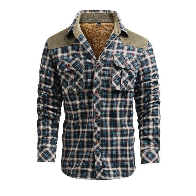Nam Mùa Đông Cổ Áo Sơ Mi Áo Kh - đánh giá và giá Flannel Shirt Lined